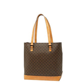 セリーヌ マカダム トートバッグ ショルダーバッグ ブラウン PVC レザー レディース CELINE 【中古】